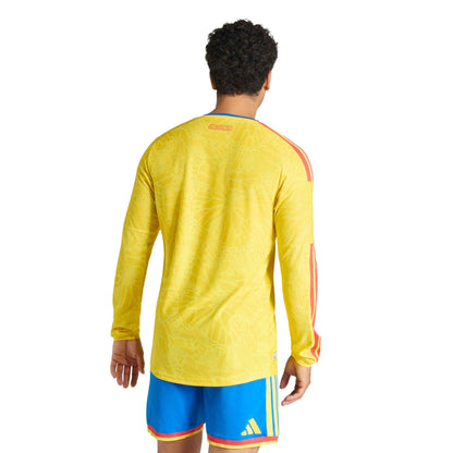 2026 Colombia Men's Authentic Home Long-Sleeve Soccer Jersey