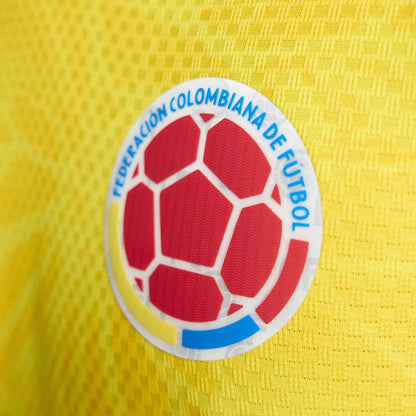 2026 Colombia Men's Authentic Home Long-Sleeve Soccer Jersey