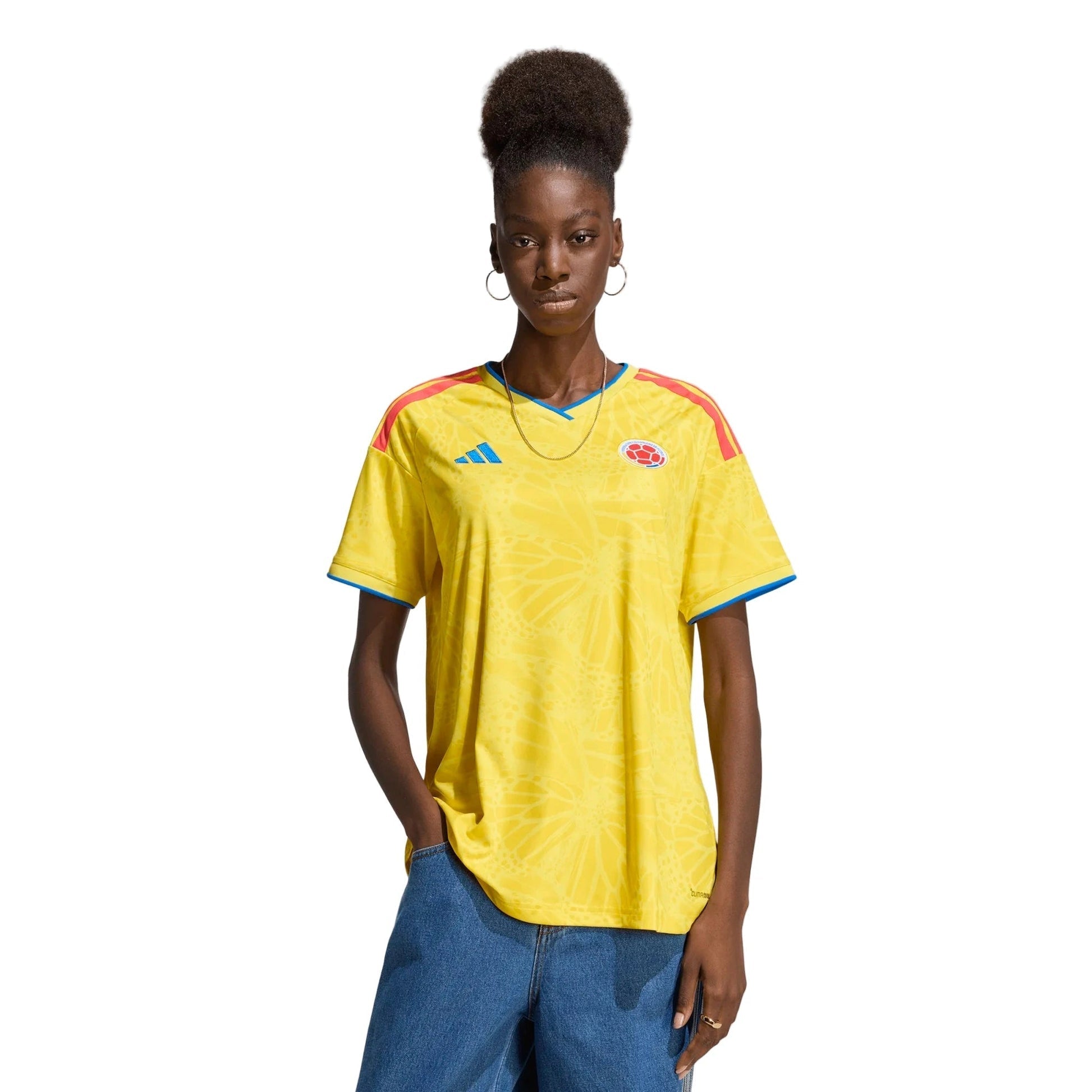 2026 Colombia Women's Stadium Home Soccer Jersey Impact Yellow