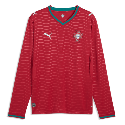2026 Portugal Men's Stadium Home Long-Sleeve Soccer Jersey