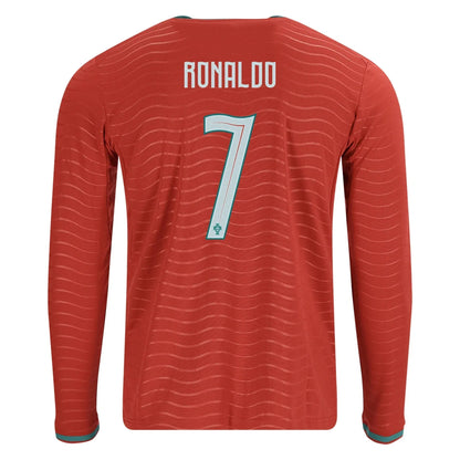 2026 Portugal Men's Stadium Home Long-Sleeve Soccer Jersey