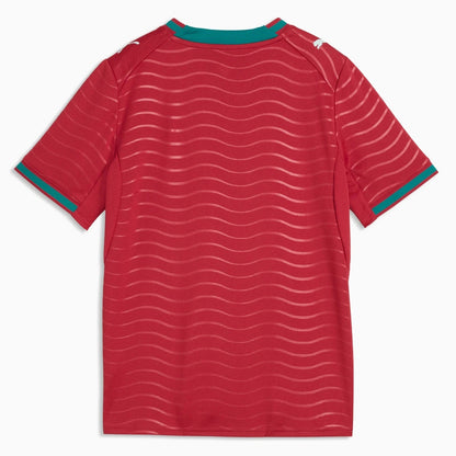 2026 Portugal Youth Stadium Home Soccer Jersey Club Red-Green Lagoon