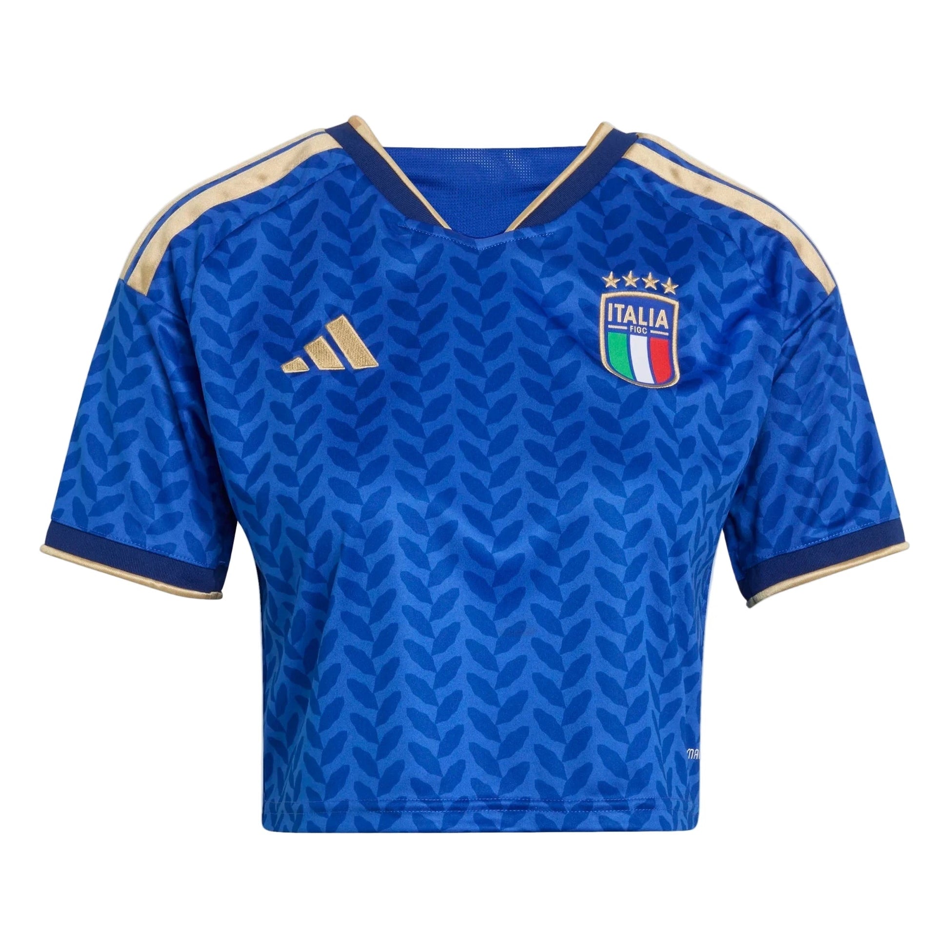 2026 Italy Women's Stadium Home Cropped Soccer Jersey Bold Blue