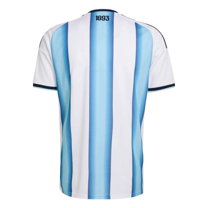 2026 Argentina Men's Stadium Home Soccer Jersey White / Icey Blue / Light Blue