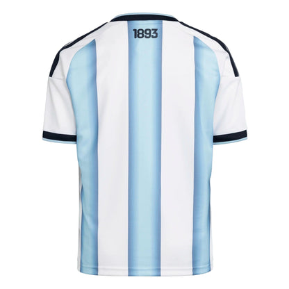 2026 Argentina Youth Stadium Home Soccer Jersey