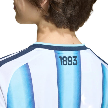 2026 Argentina Youth Stadium Home Soccer Jersey