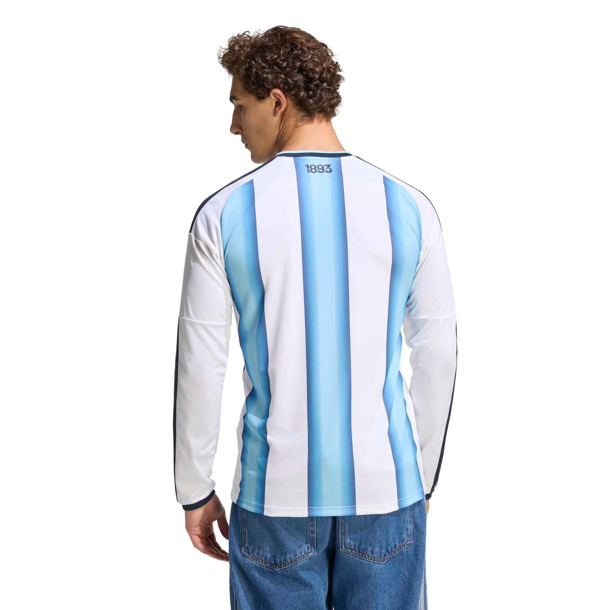 2026 Argentina Men's Stadium Home Long-Sleeve Soccer Jersey