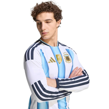 2026 Argentina Men's Stadium Home Long-Sleeve Soccer Jersey