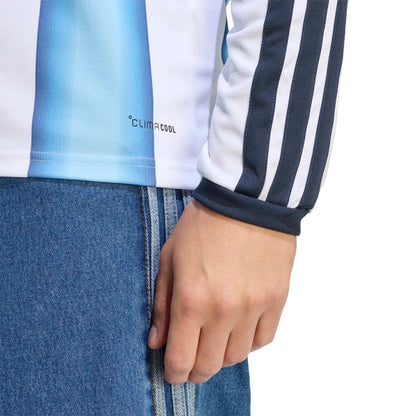2026 Argentina Men's Stadium Home Long-Sleeve Soccer Jersey