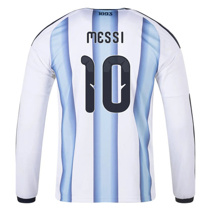 2026 Argentina Men's Stadium Home Long-Sleeve Soccer Jersey