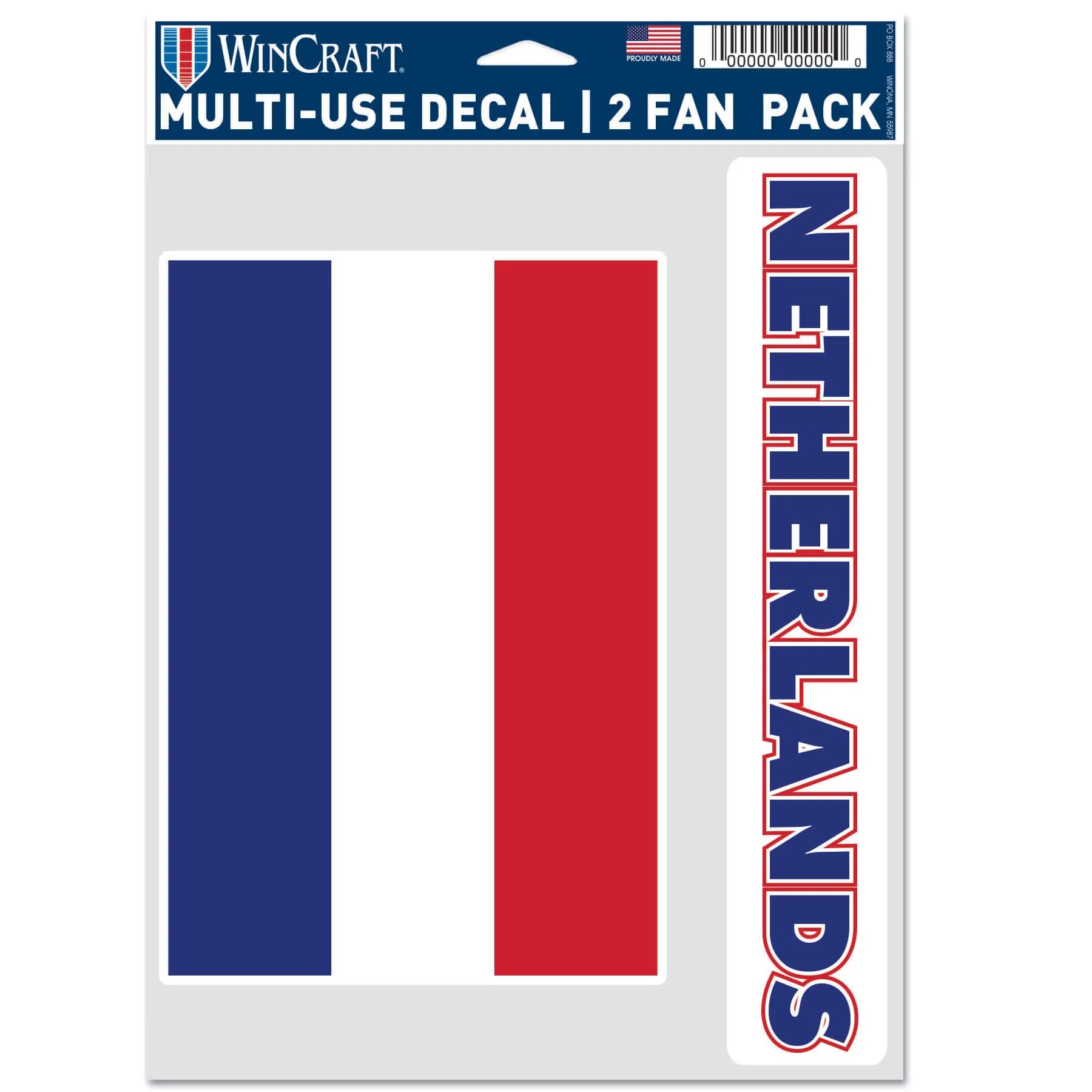 Netherlands Flag Multi-Use Decal (5.5"x7.75")