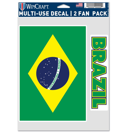 Brazil Flag Multi-Use Decal (5.5"x7.75")
