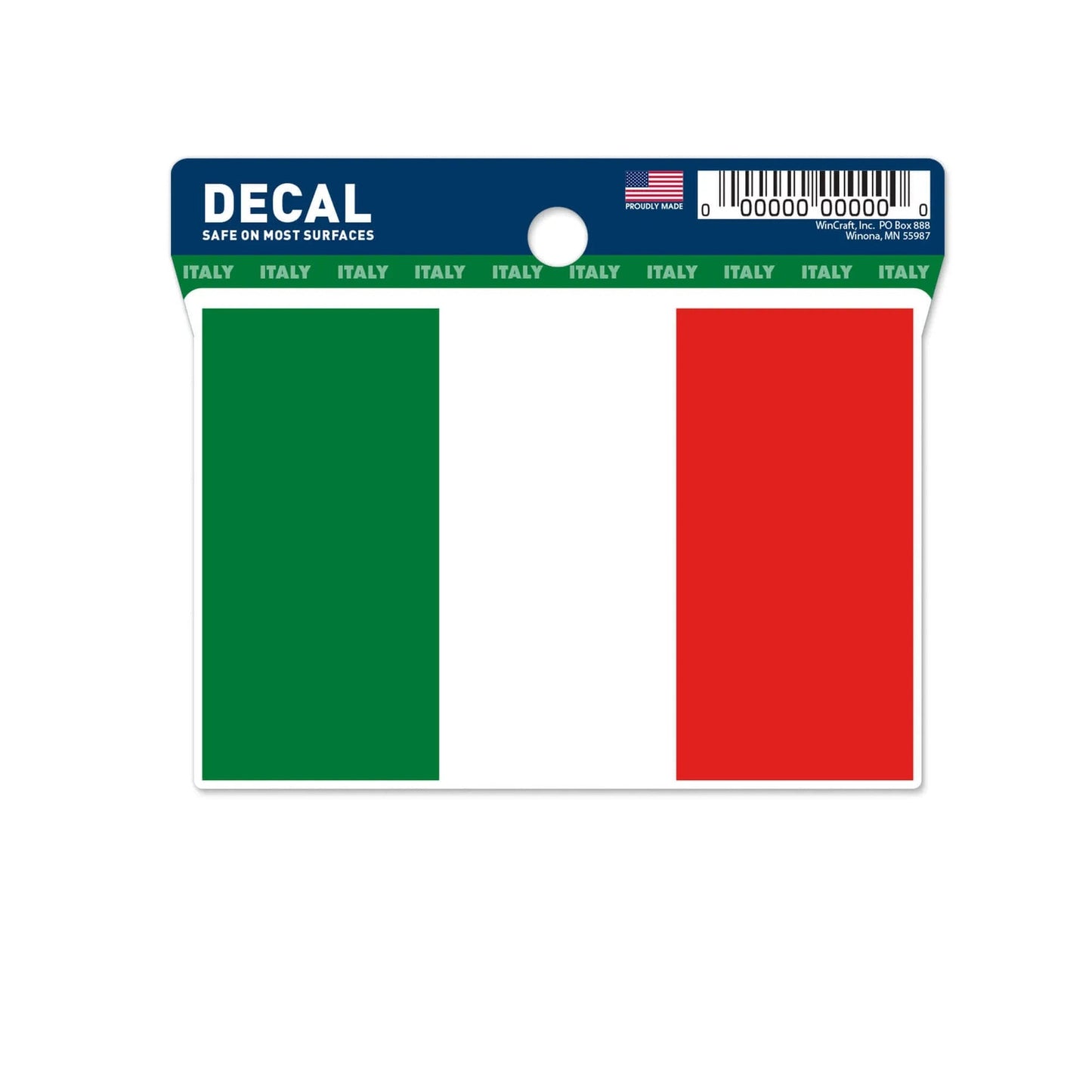 Italy Flag Decal (3"x4")