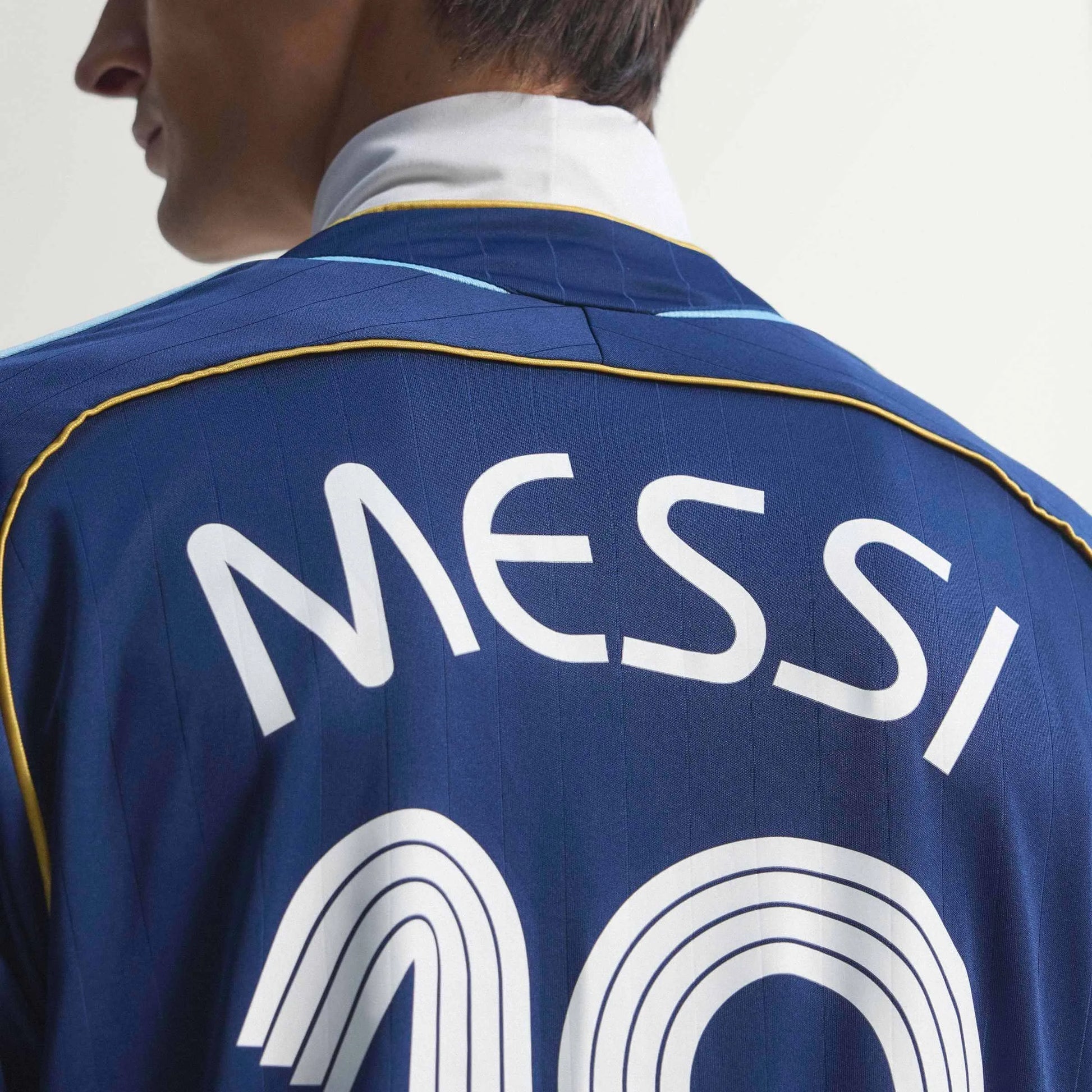 2006 Argentina Men's Retro Stadium Away Messi #19 Soccer Jersey