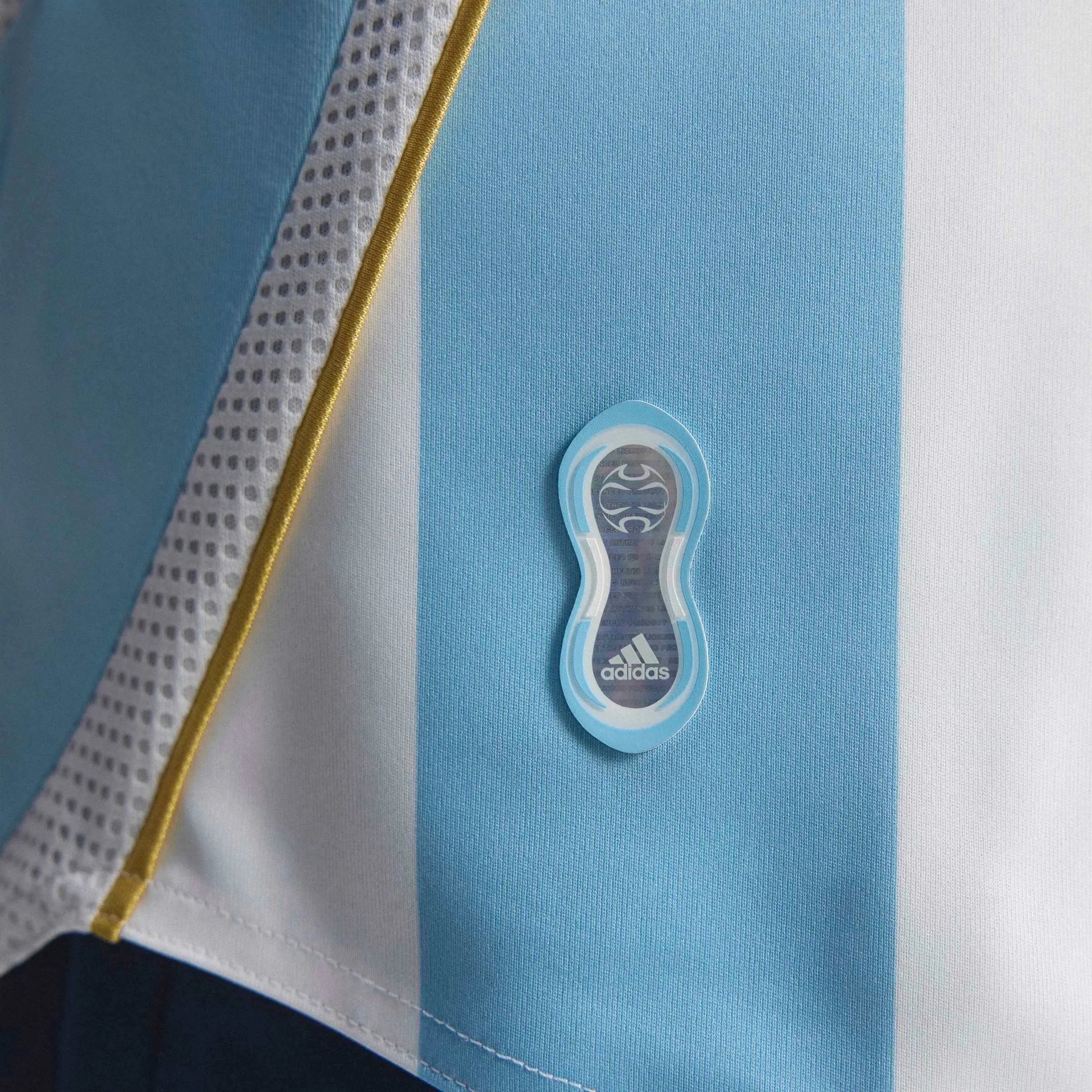 2006 Argentina Men's Retro Stadium Home Messi #19 Soccer Jersey