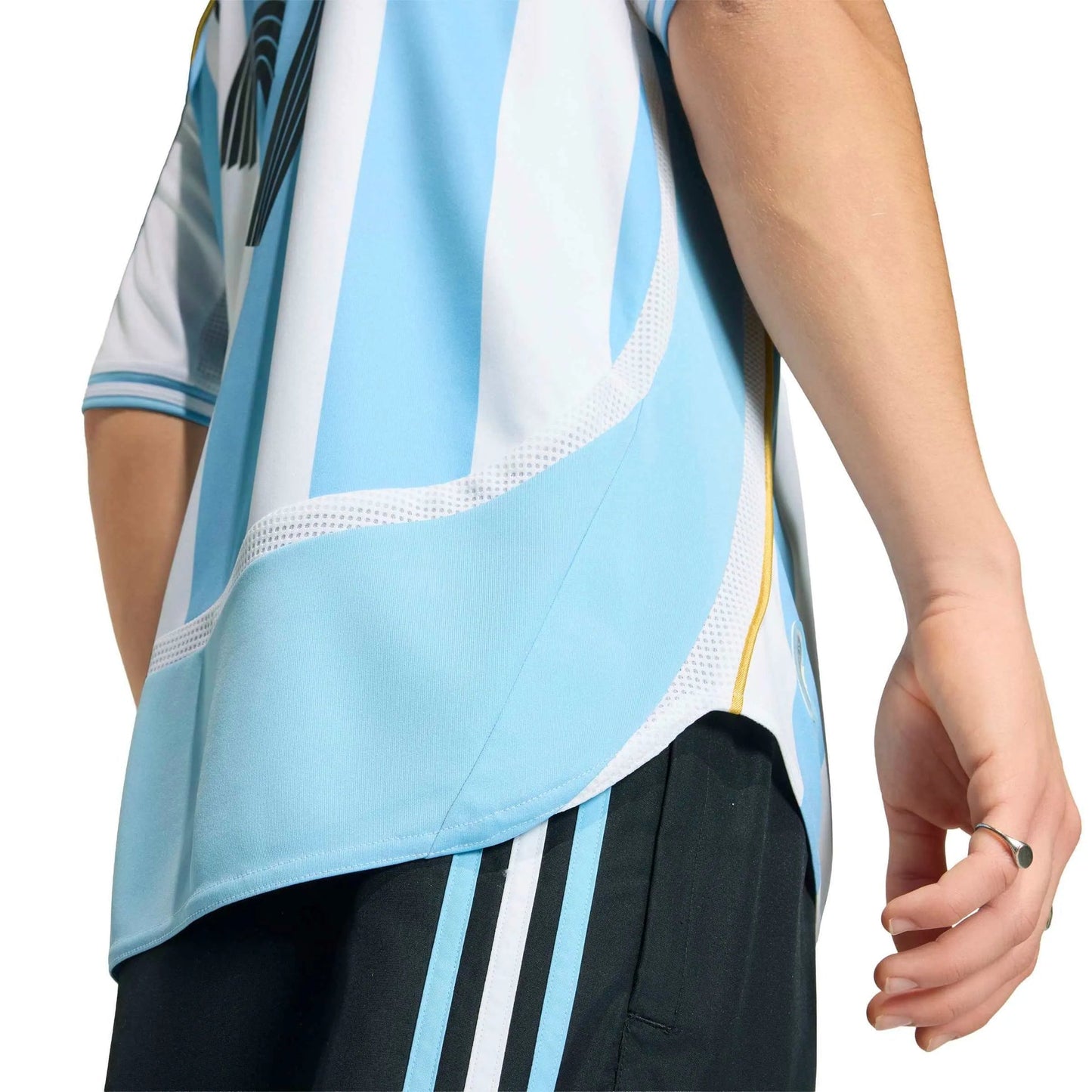 2006 Argentina Men's Retro Stadium Home Messi #19 Soccer Jersey