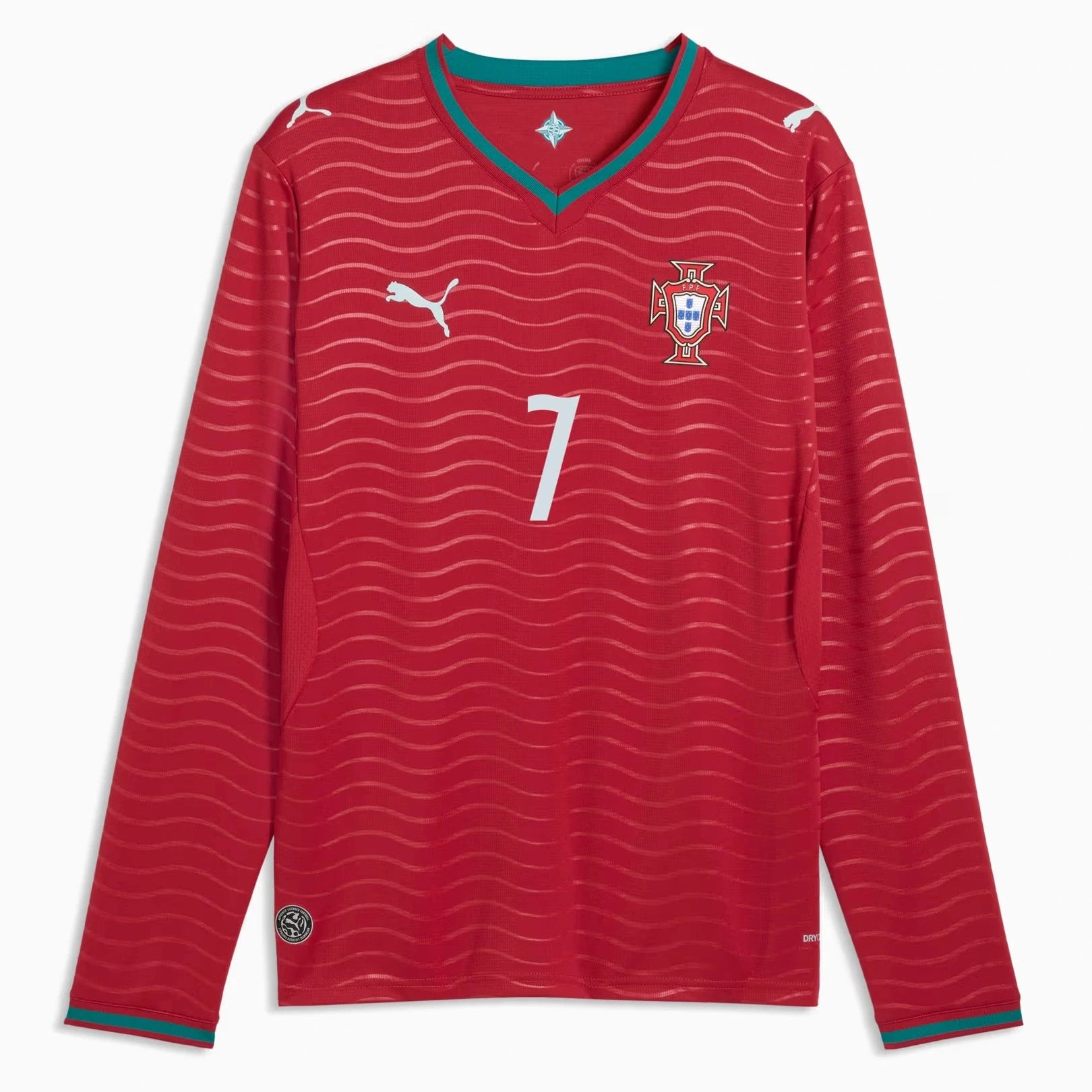 2026 Portugal Men's Stadium Home Ronaldo #7 Long-Sleeve Soccer Je