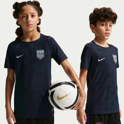 2026-27 USMNT Youth Authentic Away Soccer Jersey Dark Obsidian/Pure Platinum