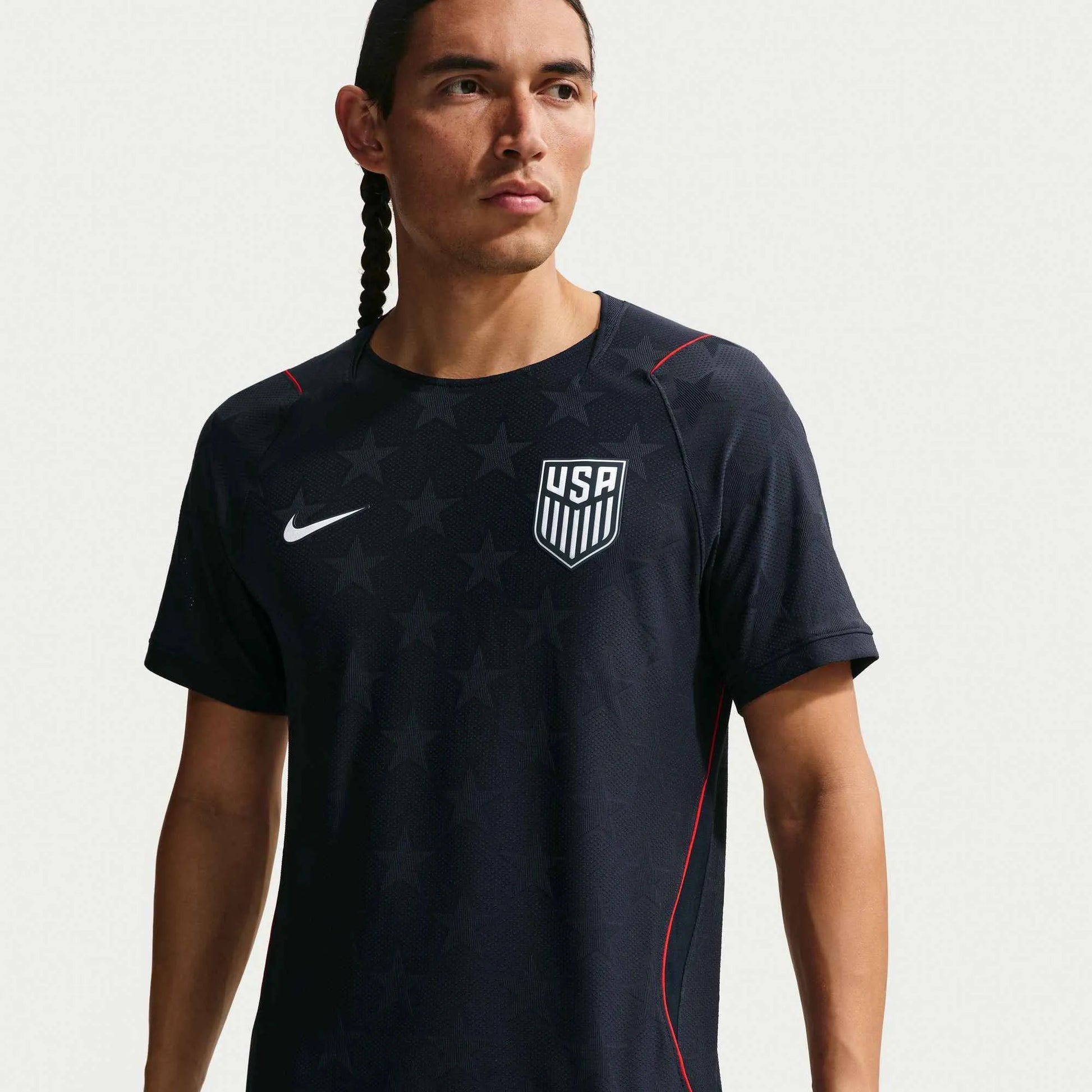 2026-27 USMNT Men's Authentic Away Soccer Jersey Dark Obsidian/Pure Platinum
