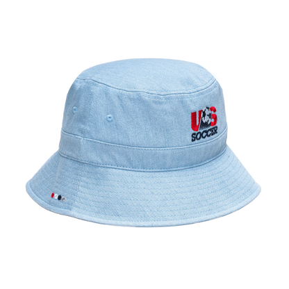 Fan Ink Collection USA Soccer "Making History" Bucket Hat Light Blue
