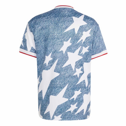 USA Men's Denim Graphic Jersey White / Dark Blue