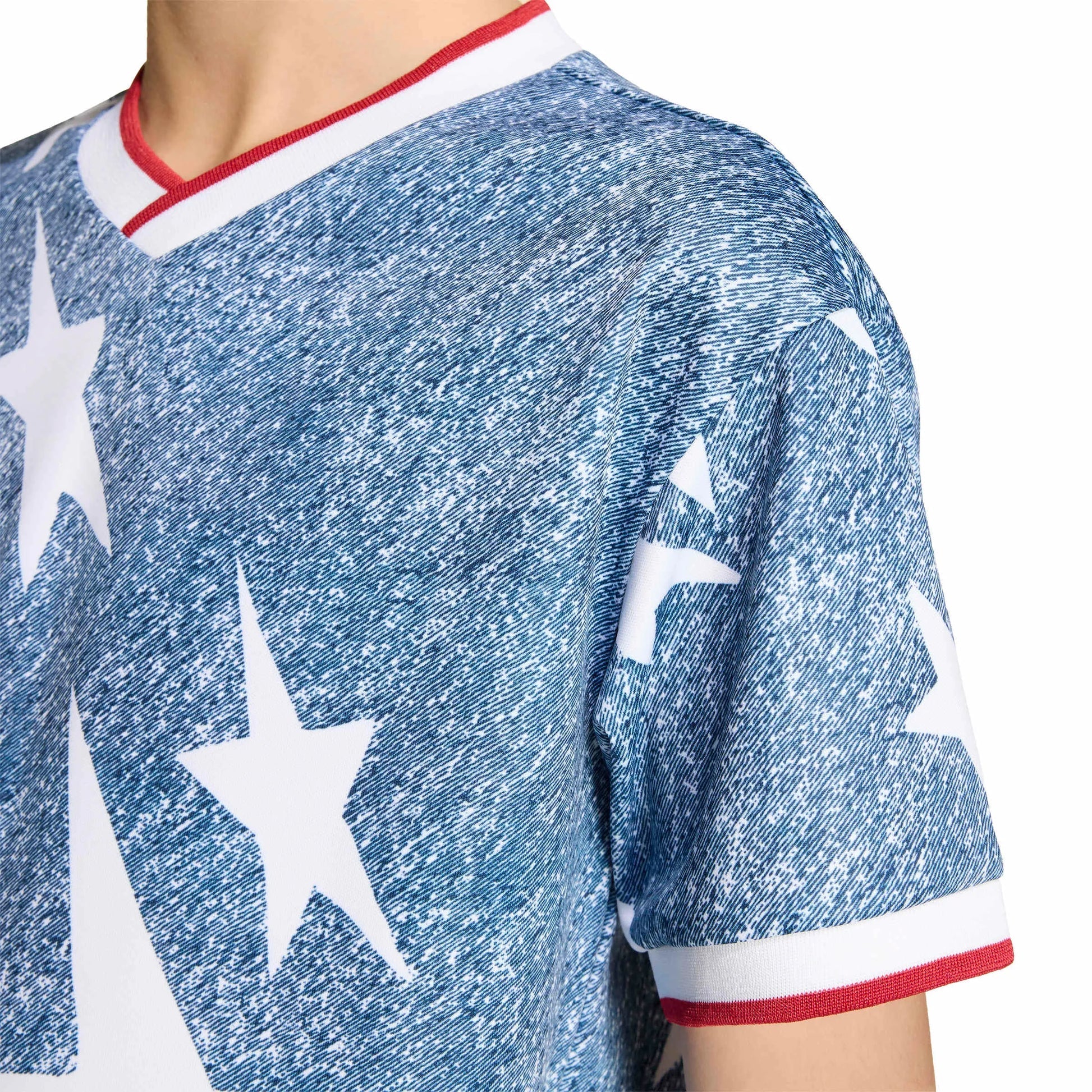 USA Youth Denim Graphic Jersey White / Dark Blue
