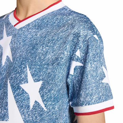 USA Youth Denim Graphic Jersey White / Dark Blue