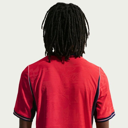 2026-27 England Men's Authentic Away Soccer Jersey Speed Red/Obsidian/White/Obsidian