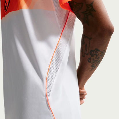 2026-27 Netherlands Men's Stadium Away Soccer Jersey White/Hyper Crimson/Black