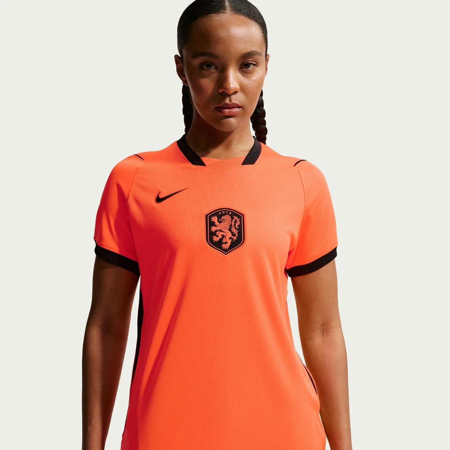 2026-27 Netherlands Women's Stadium Home Soccer Jersey Hyper Crimson/Black