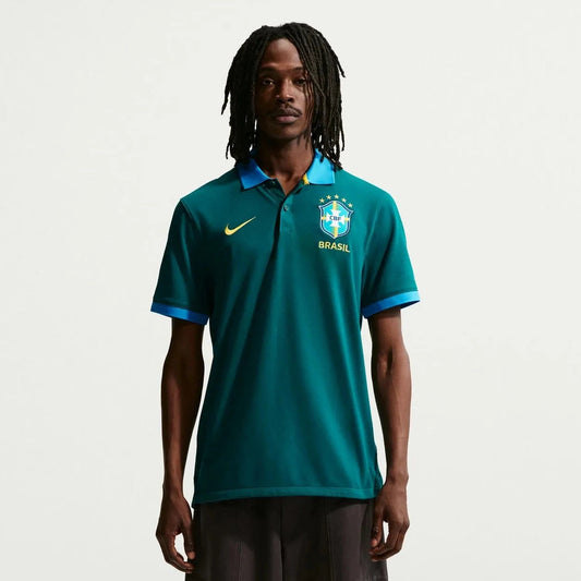 2026-27 Brazil Men's The Polo 2.0 Geode Teal/LT Photo Blue/Midwest Gold