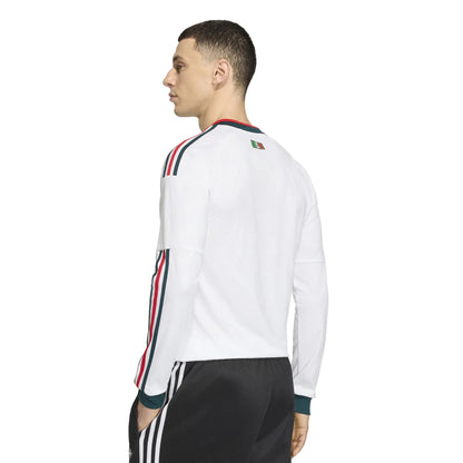 2026 Mexico Men's Stadium Away Long-Sleeve Soccer Jersey White