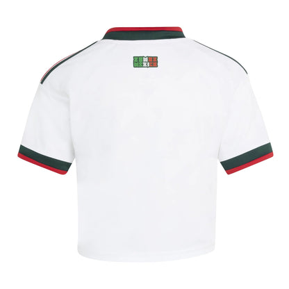 2026 Mexico Women's Stadium Away Cropped Soccer Jersey White