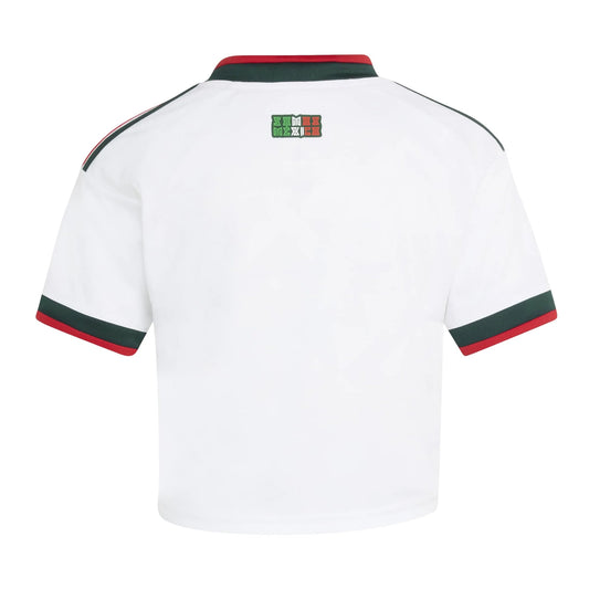 2026 Mexico Women's Stadium Away Cropped Soccer Jersey White